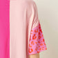 Entro - Color Block Leopard Top