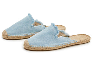 Two'S Company - Denim Espadrille Slides