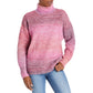 Aqua Womens Knit Marled Turtleneck Sweater