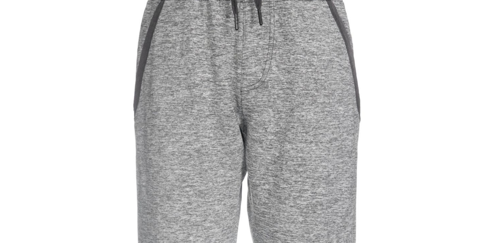 Univibe Men's Echo Space Dye Light Gray Knit Jogger Pants Gray Size X-Large