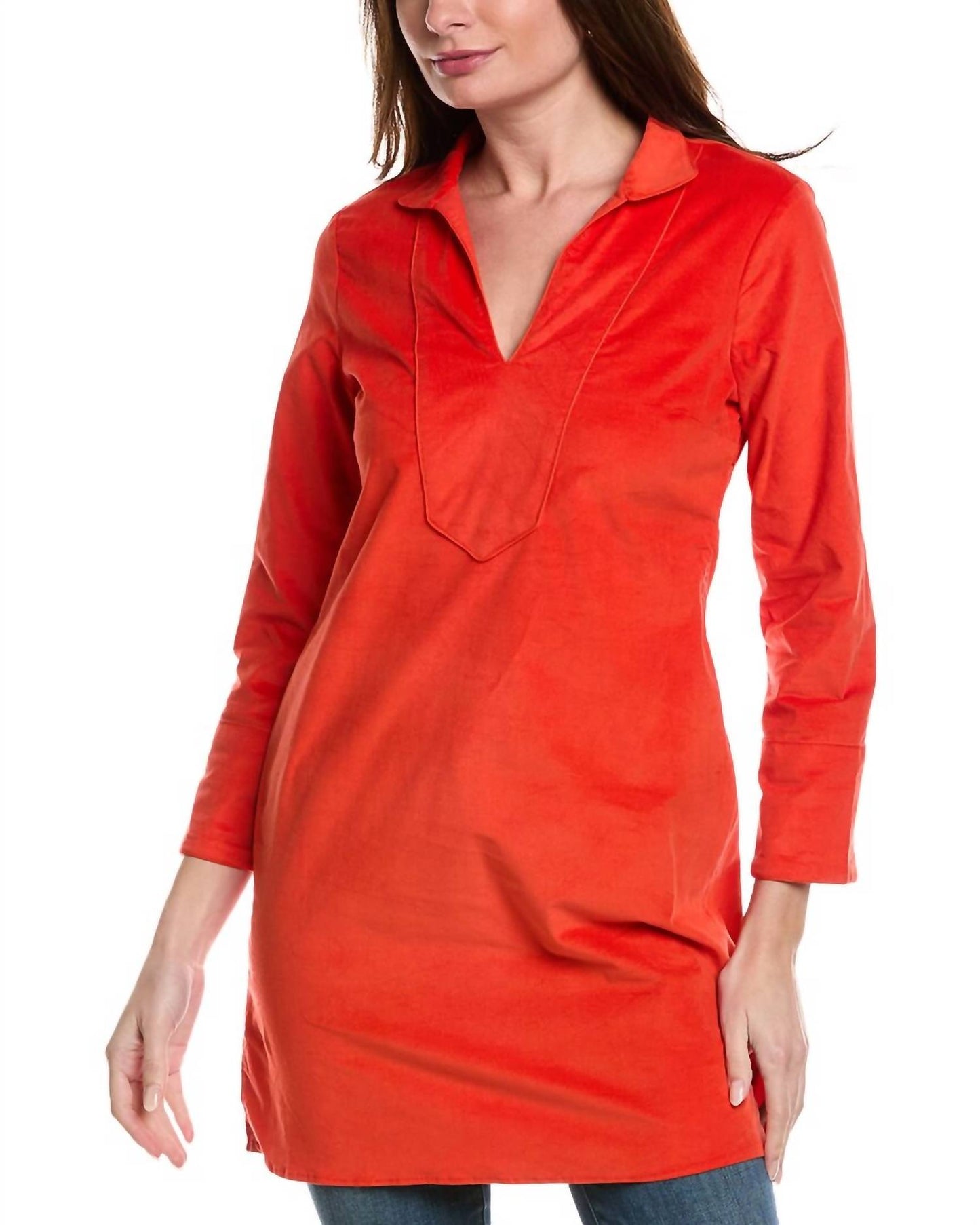 Sail To Sable - Corduroy Classic Tunic Mini Dress