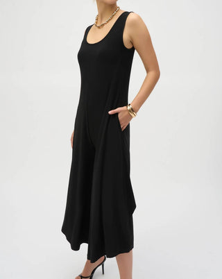 Joseph Ribkoff - Sleeveless Cropped Wide Leg Jumpsuit