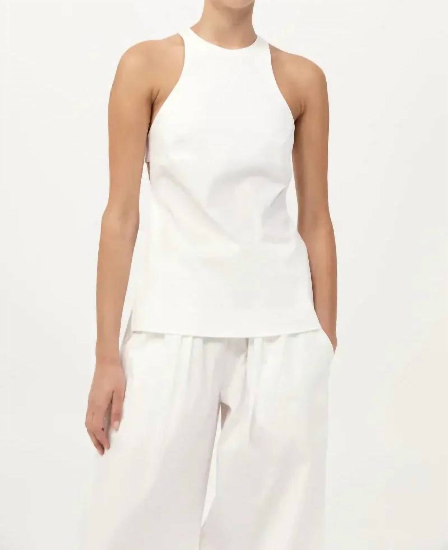 St. Agni - Racerback High Neckline Top