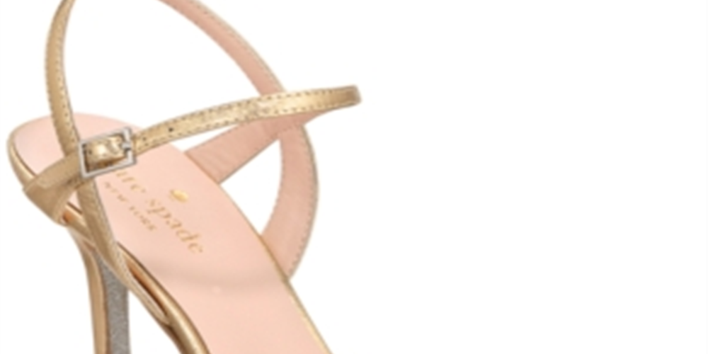 Kate Spade New York Women's Florence Leather Open Toe Special Occasion Ankle Yellow Size 10 Medium (B M)