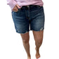 Judy Blue - Hi-Low Cut Hem Denim Shorts