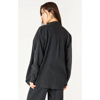 Dex - Long Sleeve Textured Blouse