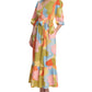 Donna Morgan Women's Belted Tiered Maxi Dress Blue Size 2
