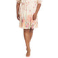 London Times Women's Cinched Waist Chiffon Dress Beige Size 18W