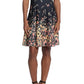 London Times Women's Printed Fit & Flare Dress Black Size 12Petite