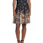 London Times Women's Printed Fit & Flare Dress Black Size 14 Petite