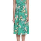 London Times Women's Floral Print Jersey Dress Green Size 22W