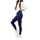 Julia Rose - Nadia Crossover Full Length Leggings with Pockets