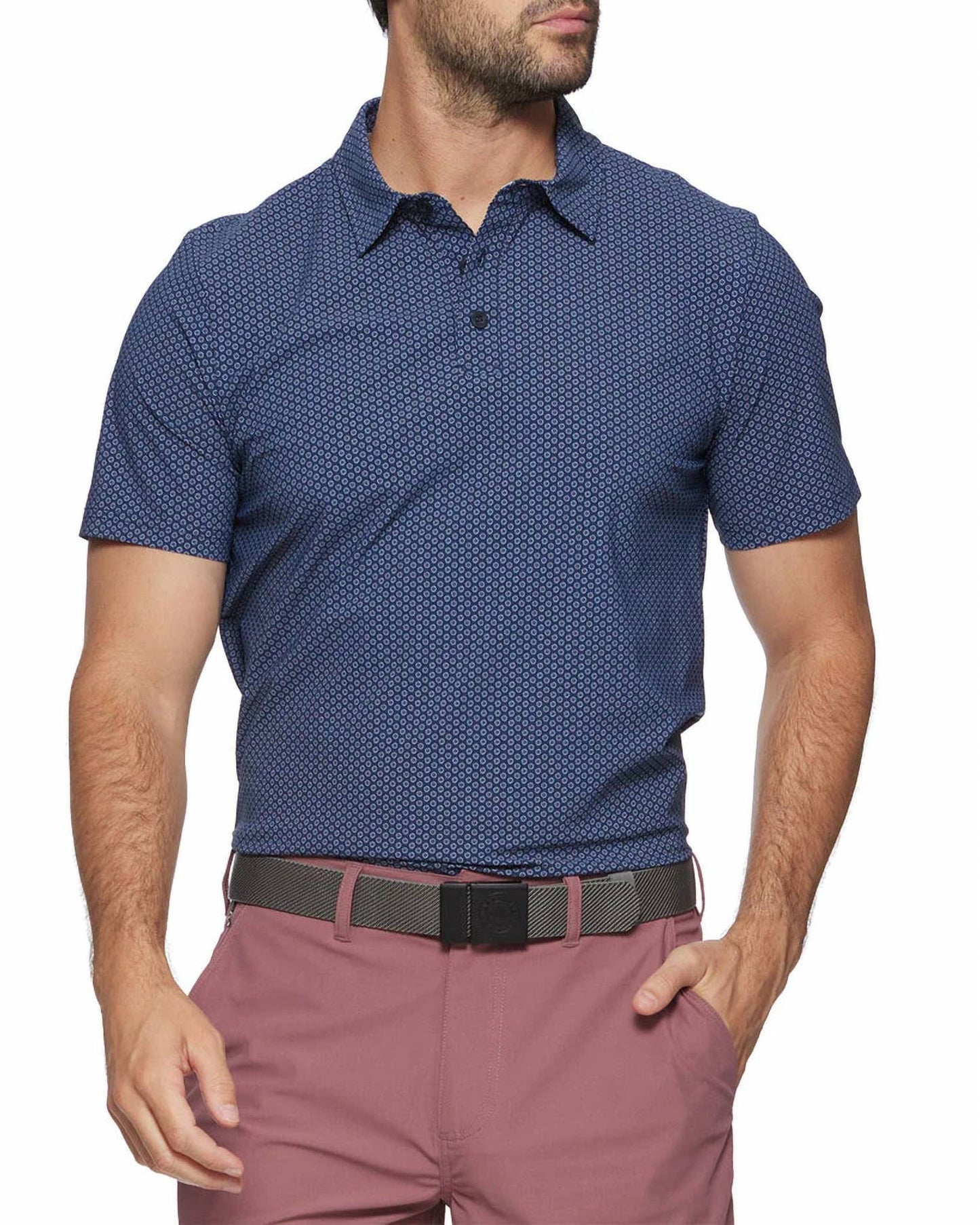 Flags & Anthem - Stateline Short Sleeve Geo Dot Performance Shirt