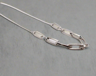 Silver Serenity Chain Necklace – Luxury Silver Statement Necklace