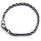 DKNY Men's Hematite Tone Chain Flex Bracelet Gray Size Regular