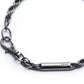 DKNY Men's Hematite Tone Chain Flex Bracelet Gray Size Regular