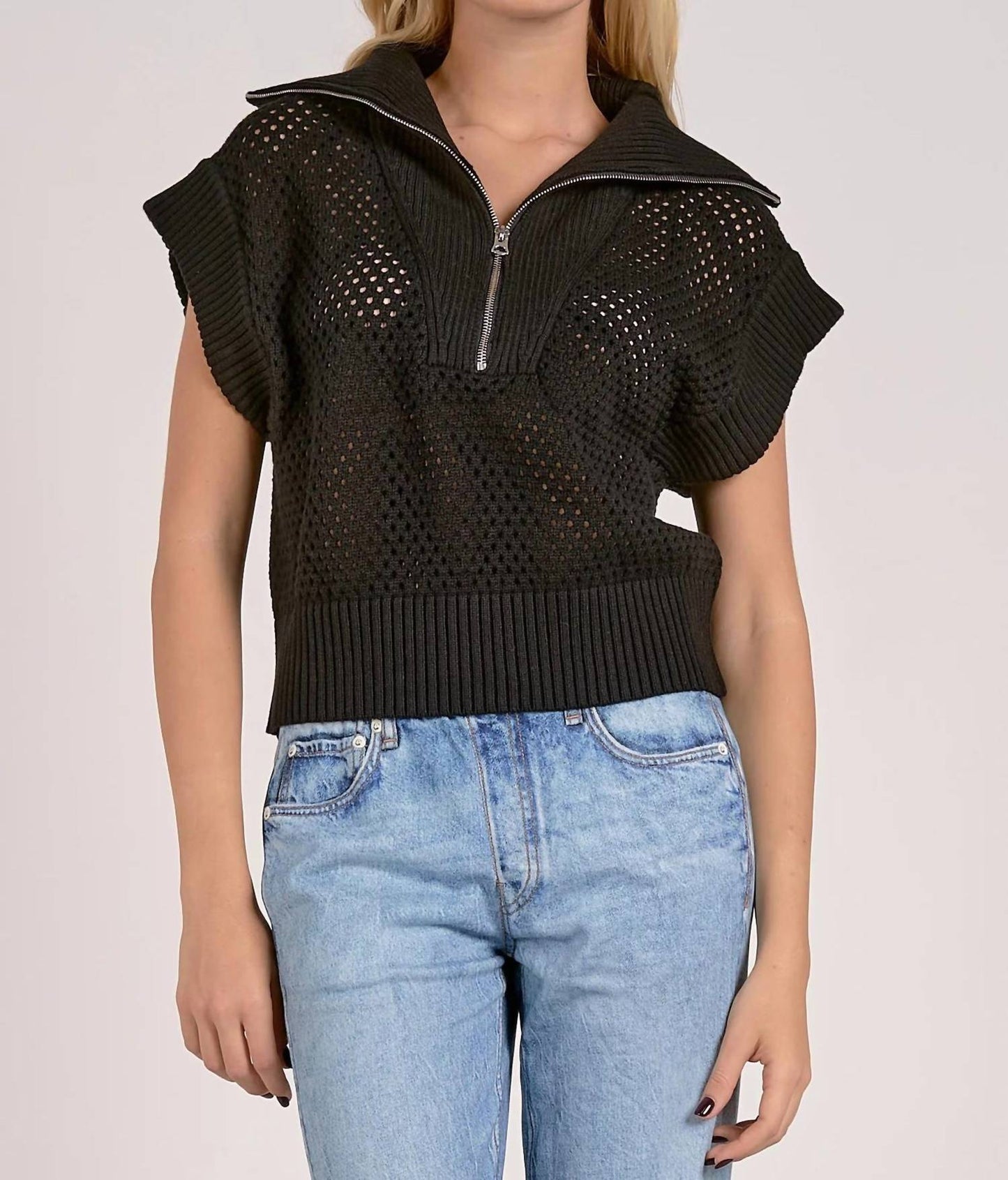 Elan - Allie Zip Up Top