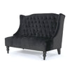 Nurturing - Upholstered Loveseat With Wing Back And Diamond Tufting