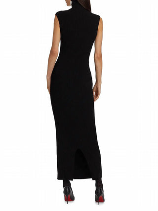 Nonchalant Label - Estella Rib Knit Striped Sleeveless Column Maxi Dress