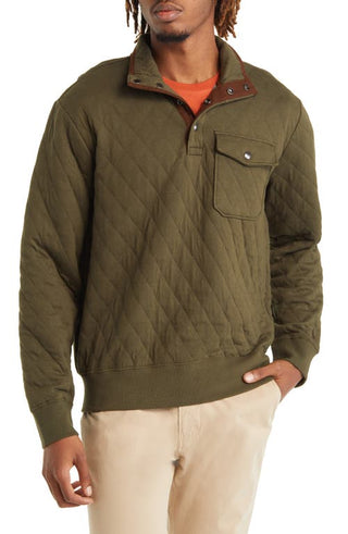 Polo Ralph Lauren Olive Quilted Double Knit Jacket - XX Large