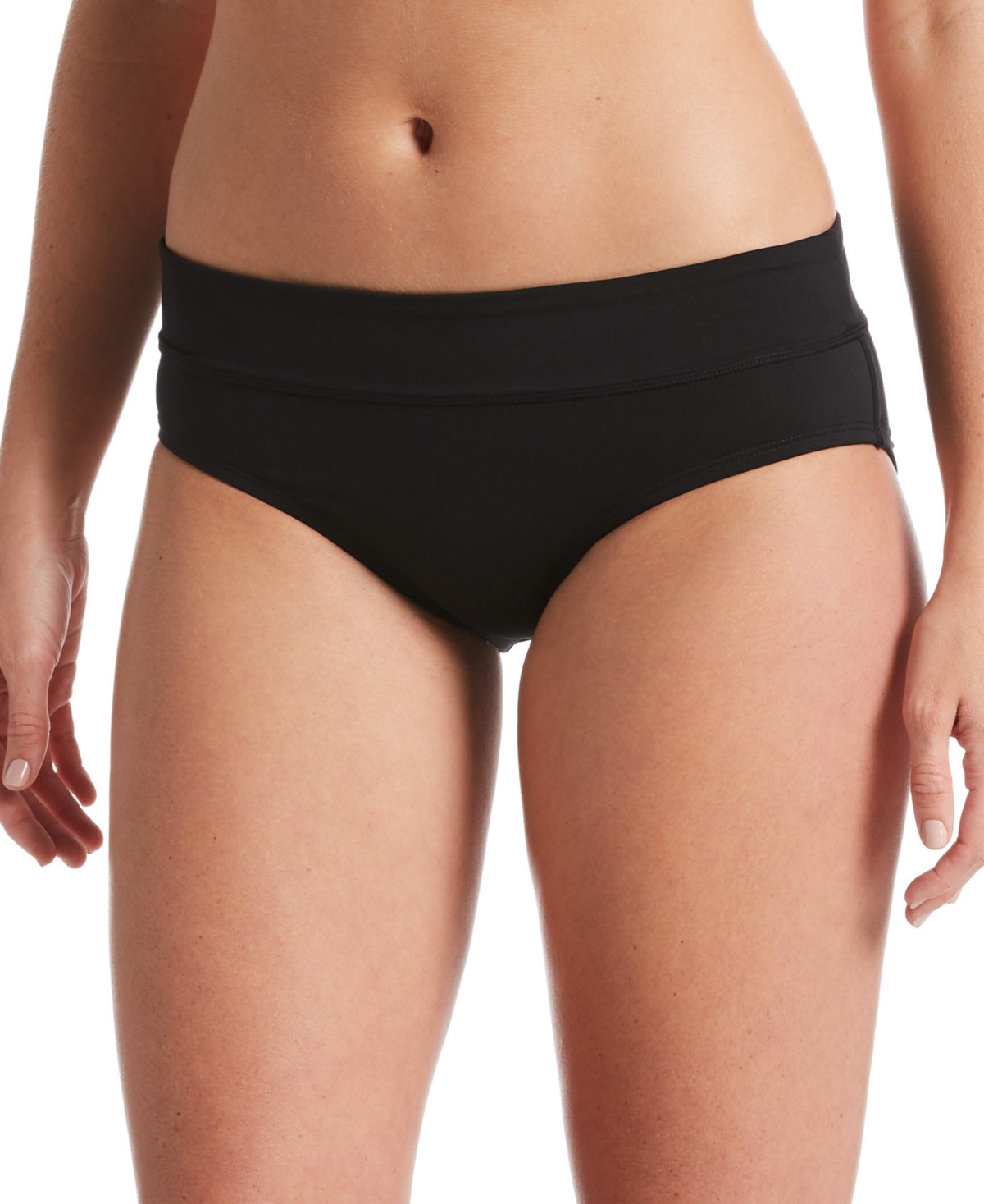 Nike Women's Active Hipster Bikini Bottoms Swimsuit Black
