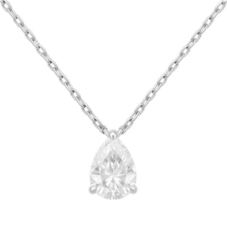 Allyanna Gifts - Women's Moissanite Pear Shape Solitaire Necklace