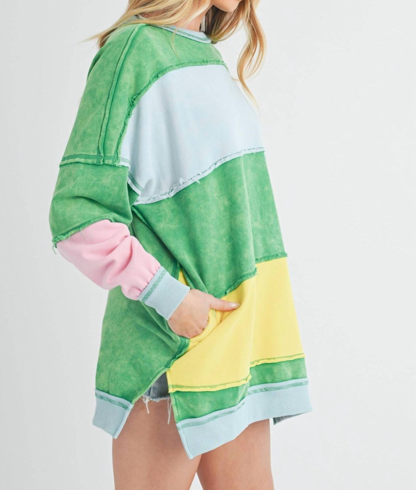Aemi + Co - Rugby Striped Sweatshirt