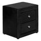 Nightstand With Storage Drawer, Upholstered, Transitional