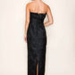 B.Right - Strapless Column Maxi Dress With Plisse Bust Detail