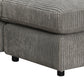 Tavia Reversible Sectional Sofa With 6 Pillows - Gray