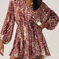 Astr - Marisela Belted V-neck Mini Dress