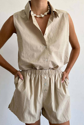 Donni. - Sandwash Sleeveless Shirt