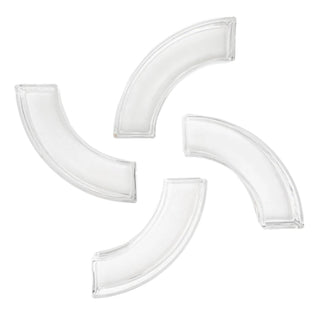 Creative Co-Op - Glass Appetizer Dishes/Tealight Holders, Set/4