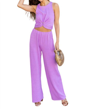 Minkpink - Unity Ring Textured Tank and Pant Set