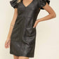 Voy - Faux Leather Mini Dress