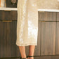 Idem Ditto - Mermaid Sequin Midi Skirt With Side Slit