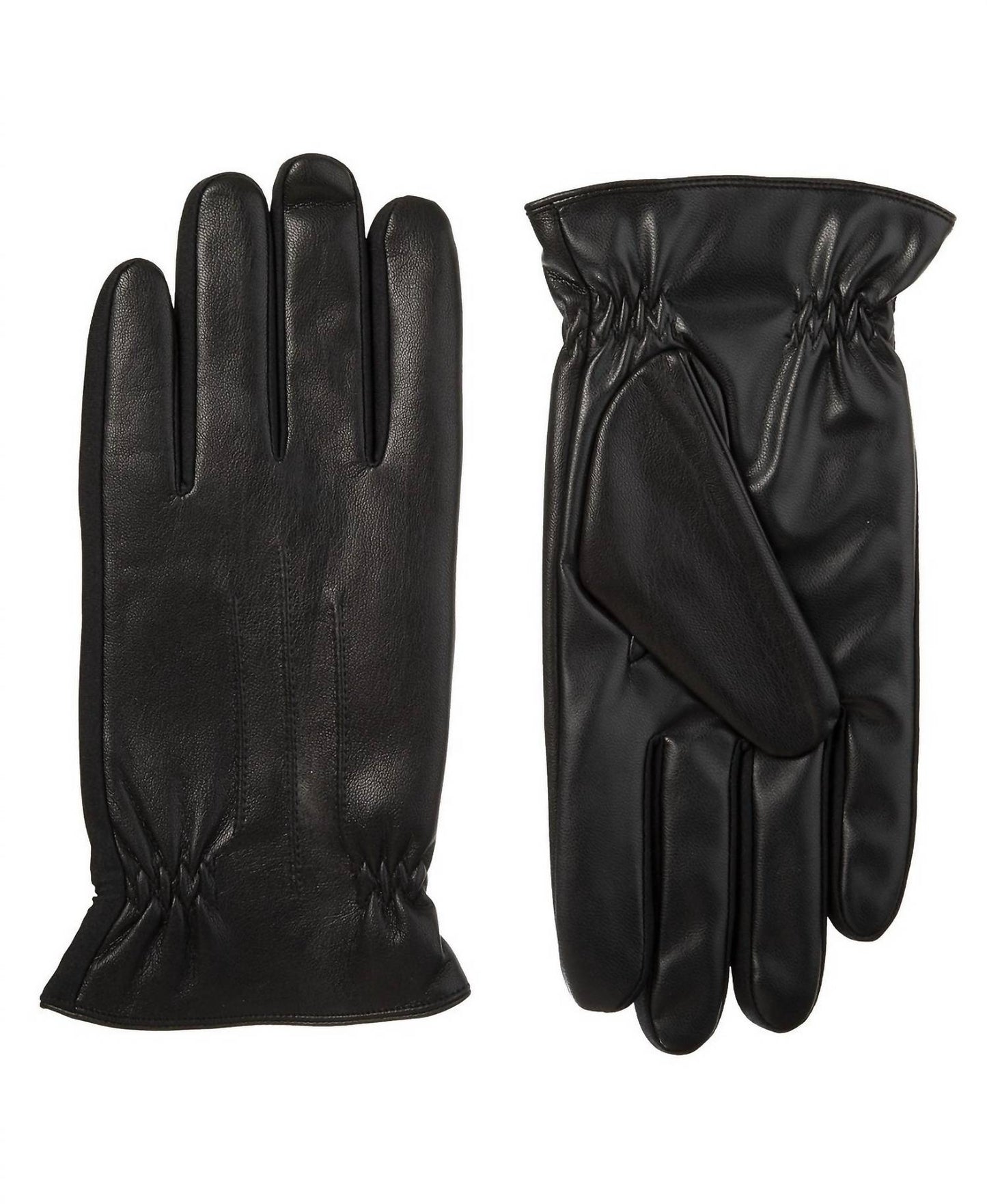 Isotoner - Men's Sleekheat Faux Nappa with Gathered Wrist Glove