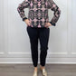 &Merci - Evelyn Scroll Ruffle Blouse