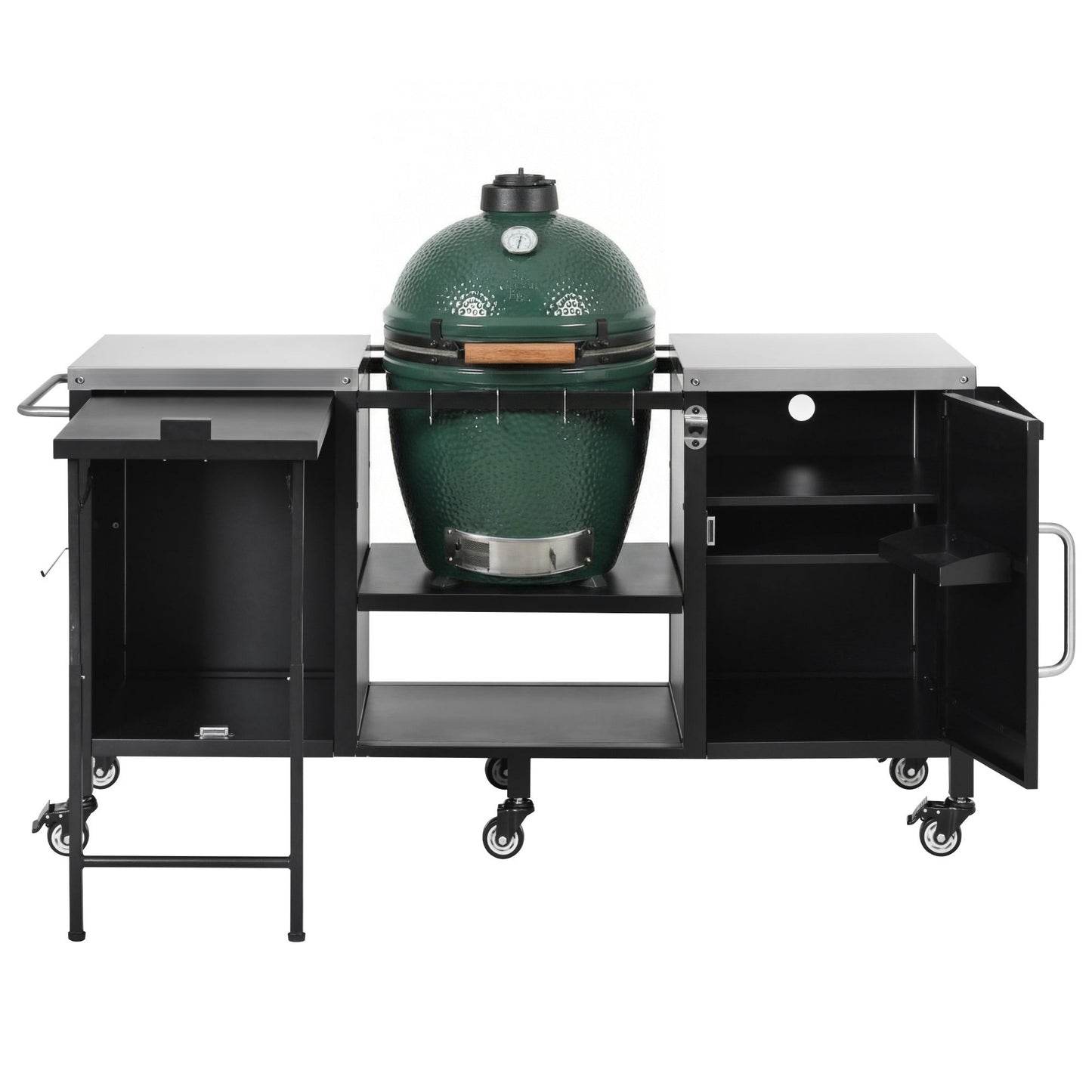K&K 72.4' Large Grill Table for Big Green Egg