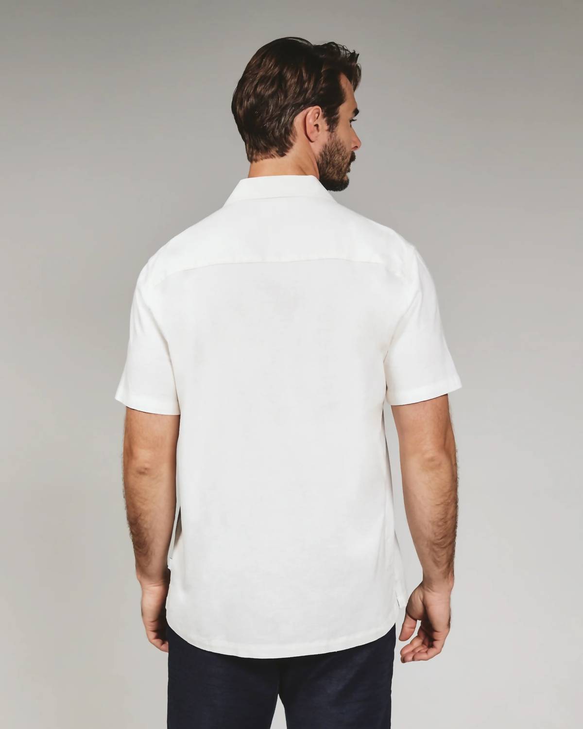 7Diamonds - Heath Linen Camp Shirt