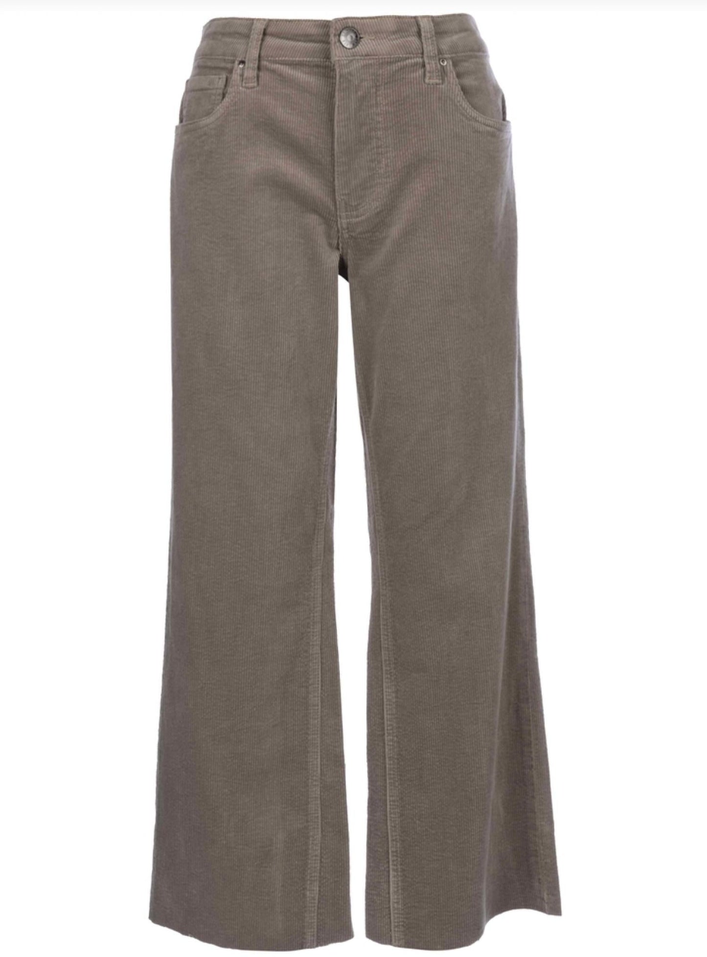 Kut From The Kloth - Kelsey Corduroy Ankle Flair Inset Pants