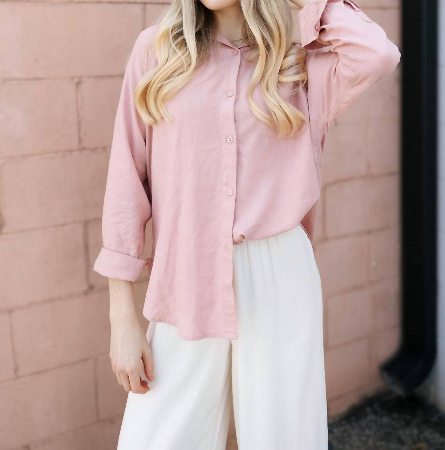 Z Supply - The Perfect Linen Long Sleeve Top