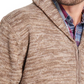 Weatherproof Vintage Men's Marled Cardigan Sweater Brown Size XL