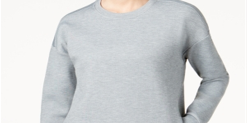 32 Degrees Women's Fleece Running Sweatshirt Gray Size Medium