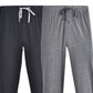 Hanes Men's 2 Pack Knit Sleep Pant Black Size Medium
