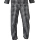 Hanes Men's Big And Tall Cvc Broadcloth Pajama Set Brown Size 50