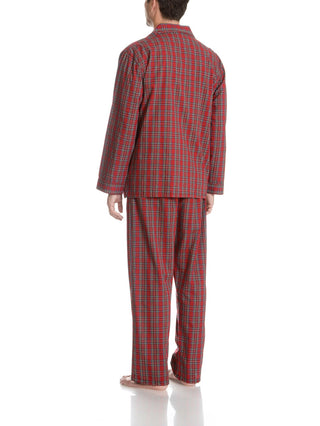 Hanes Men's Cvc Broadcloth Pajama Set Red Size Medium