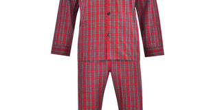 Hanes Men's Cvc Broadcloth Pajama Set Red Size Medium