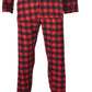 Hanes Men's Flannel Plaid Pajama Set Red Size XXX-Large