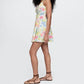 Gap - Sleeveless Square Neck Linen-blend Mini Dress